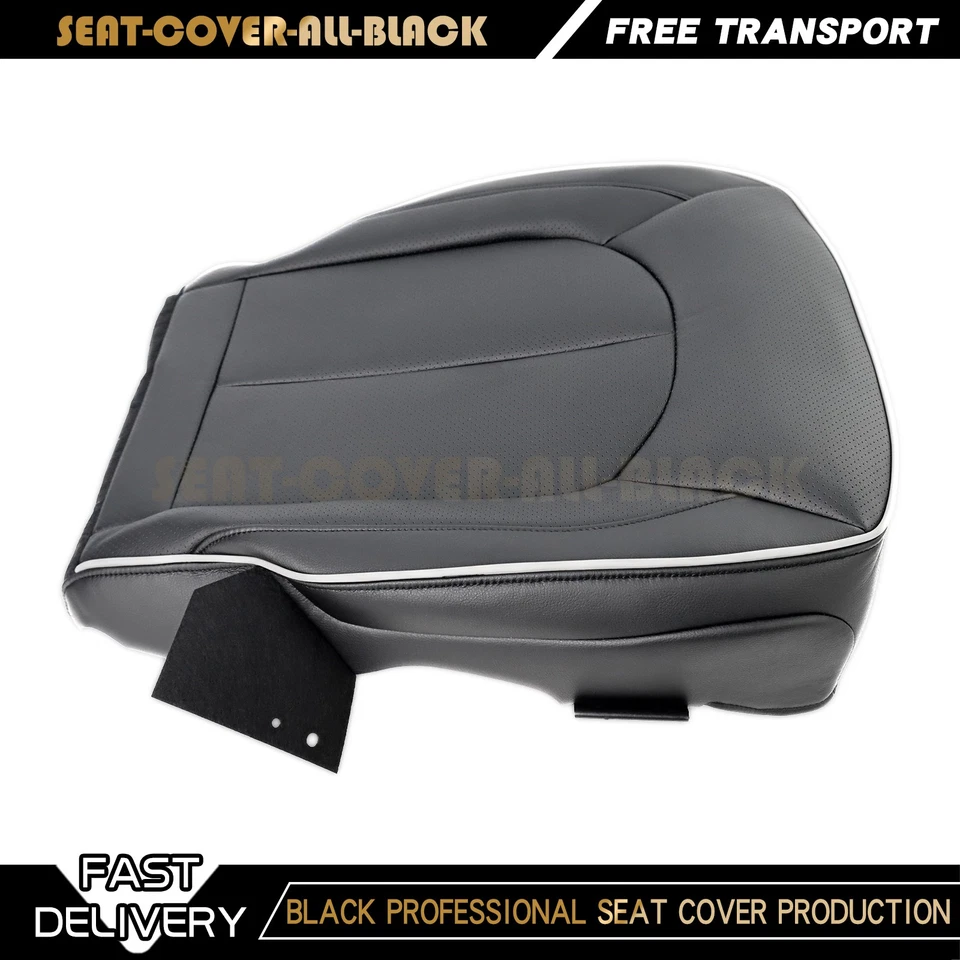 For 2017-2025 Chrysler Pacifica Driver Side Bottom Leather Seat Cover Black Foto 1 de 4