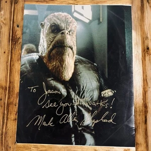 Mark Allen Shepherd signed Morn Foto DS9 Star Trek Deep Space Nine handsigniert - Bild 1 von 3