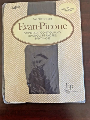 Top de control de luz satinada Evan Picone vintage adaptado a #454 franela gris M Foto 1 de 2