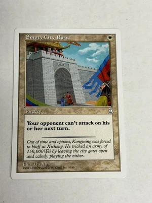 Empty City Ruse Portal Three Kingdoms NM White Uncommon CARD - Image 1 of 4