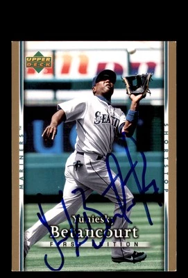Signed Baseball Card Auto 2007 Upper Deck First Edition #135 Yuniesky Betancourt - Image 1 of 2