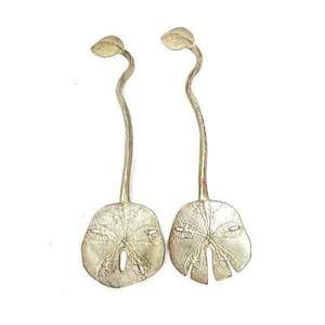 Table Art Sand Dollar Salad Spoons Set Serving Spoons Beach House Kitchen Wear - Picture 1 of 7