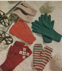 Vintage Strickanleitung für verschiedene Handschuhe und Fäustlinge (404) - Bild 1 von 1