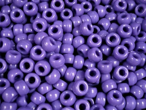 Pony Beads 9x6mm Lilac 100pc Kids Hair Toy DIY Jewellery Party Fun - Picture 1 of 2