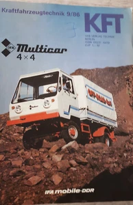 DDR Kraftfahrzeugtechnik -KFT Nr.9/1986-Trabant 1986--Simson Roller SR 80 CE - Bild 1 von 4