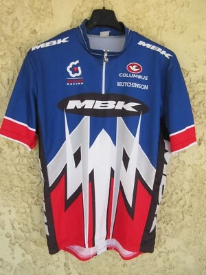 Maillot cycliste MBK COLOMBUS SRAM RACING shirt jerseu camiseta GIORDANA XXL - Photo 1/4