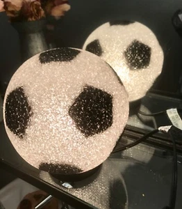 Sparkle EVA Night Light SOCCER BALL Shatter Resistant 7Watt 120Volt Black White - Picture 1 of 5