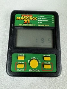 Radica Mini Video Blackjack 21 - Model 450 - Handheld Electronic Gaming Device - Picture 1 of 2