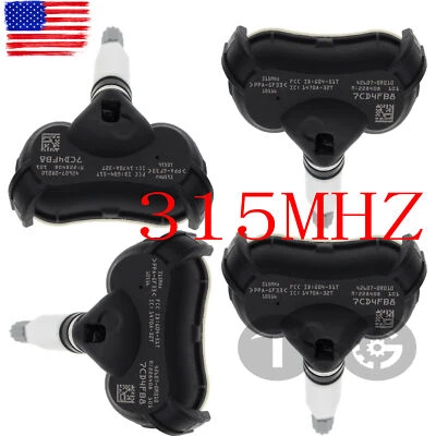Nuevo sensor de presión de neumáticos TPMS de 315 MHz 4 piezas para Toyota Highlander Rav4 3,5 L 3456CC Foto 1 de 4