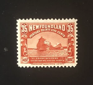 Stamps Canada Newfoundland Sc73 35c Mint VF red Iceberg of 1897, see detail*. - Picture 1 of 5