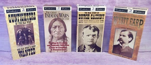 Gunfighters Old West Indian War Earp Cassidy VHS Video Collector 4 Box Sets VTG - Imagen 1 de 11