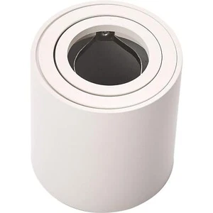 LED Aufbaurahmen Rund 80x84mm Weiß Aluminium Schwenkbar Spot GU10 MR16 - Picture 1 of 4