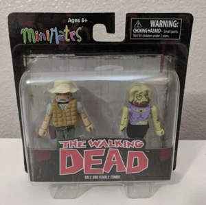 Walking Dead Dale+Female Zombie Action Figure 2-Pack Minimates Diamond Select - Picture 1 of 2