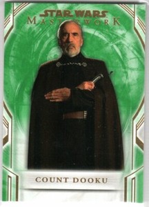 STAR WARS 2018 TOPPS MASTERWORK GREEN PARALLEL BASE 7 COUNT DOOKU 68/99