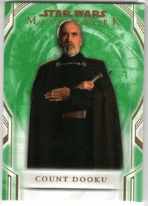 STAR WARS 2018 TOPPS MASTERWORK GREEN PARALLEL BASE 7 COUNT DOOKU 68/99 - Picture 1 of 2