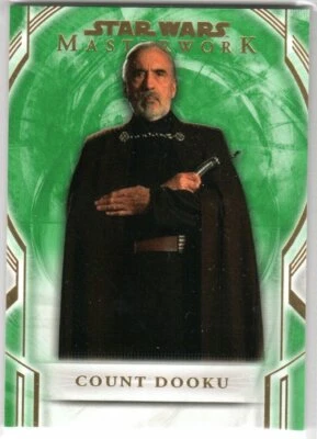STAR WARS 2018 TOPPS MASTERWORK GREEN PARALLEL BASE 7 COUNT DOOKU 68/99 - Image 1 of 2