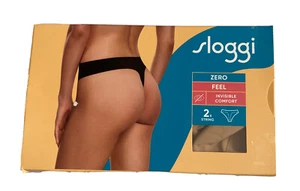 Ropa interior para mujer Sloggi Zero Feel String 2P EX marrón coñac 00XS - Imagen 1 de 5