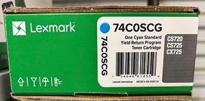 Toner programme retour Lexmark 74C0SCG 7 000 pages - Cyan neuf - SCELLÉ ! - Photo 1/3