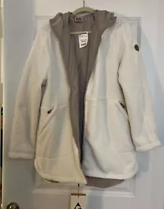 Giacca foderata con cappuccio Gerry beige donna XL - morbidissima zip davanti - Foto 1 di 14