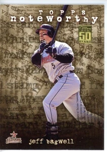 2001 Topps Noteworthy Insert #TN15 JEFF BAGWELL Astros - Picture 1 of 2