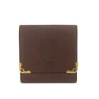 Must De Cartier Leather Coin Purse Wallet 3Y0995