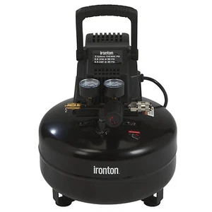 Ironton Oil-Free Pancake Air Compressor, 0.3 HP, 3 Gallons, 110 PSI - Picture 1 of 4