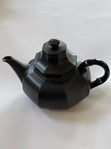 Mikasa Contempo Midnight F 6701 Porzellan Teekanne Japan Deckel massiv schwarz OHNE CHIPS - Bild 1 von 11