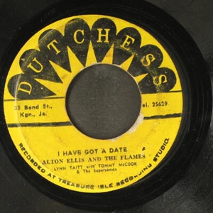 ALTON ELLIS: i have got a date / yellow basket DUTCHESS 7" Single 45 RPM Jamaica - Picture 1 of 2