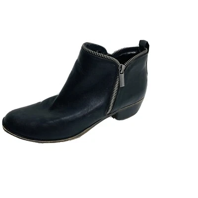 Botas de Combate Diba Mujer Tacón Moto Tobillo Doble Cremallera Negras Rústicas Foto 1 de 4