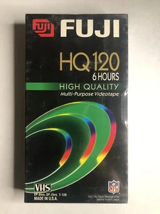 Vintage Fuji Blank VHS Video Tape Cassette Film 6 hours HQ 120 NFL High Quality - Picture 1 of 6