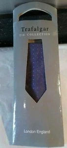 Mens Trafalgar Tie Collection purple tie new. London England - Picture 1 of 2