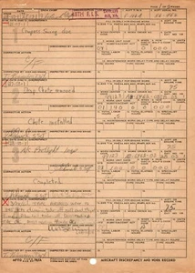 1961 F-106A Aircraft Flight Report SIGNED by Wally Schirra - Mercury 7 Training - Picture 1 of 2