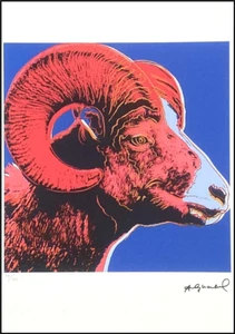 ANDY WARHOL * Bighorn Ram * signed lithograph * limited # 79/125 - Bild 1 von 9