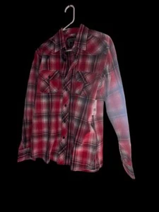 Herren Eighty Eight Medium rot kariertes Westernhemd - Bild 1 von 4