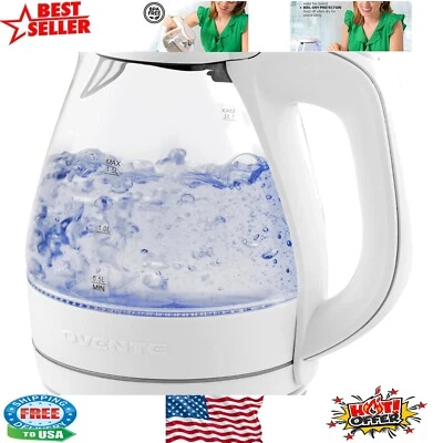 1.5L Borosilicate Glass Electric Kettle - Safe, Fast Boiling & Stylish Design - Image 1 of 4