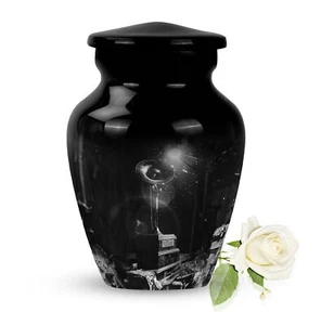 Grammophon Andenkenurnen für Asche 3 Zoll Urne für Erwachsene Asche - Bild 1 von 8