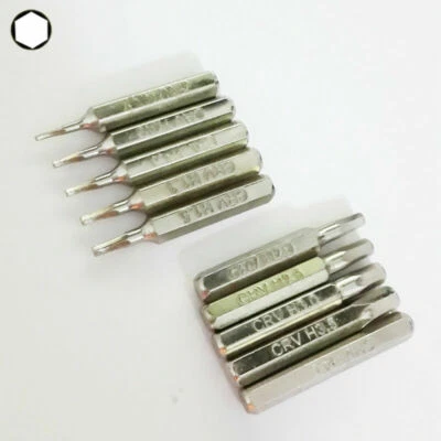 Hex Bit Set H0.7,H0.9,H1.0 H1.3,H1.5,H2.0,H2.5,H3.0,H3.5,H4.0 4mm bits torx 10PC - Image 1 of 4