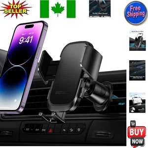 Support téléphone voiture 360° en acier inoxydable avec flux d'air amélioré et port de charge - Photo 1 sur 13
