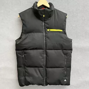 Adidas Padded Puffer Vest Mens Small Black Full Zip RN88387 - Picture 1 of 17