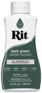 Rit Dye Liquid Fabric Dye 8oz - Dark Green - Picture 1 of 1