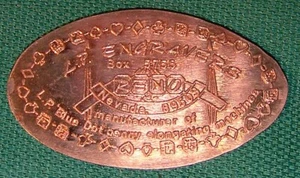 LPE-36: Vintage Elongated cent: L.P. ENGRAVERS RENO NEVADA (Storecard) - Picture 1 of 2