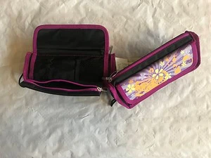 Online Combi - Etui Schlamper Stiftemappe Federmappe Lila Blumen - Bild 1 von 1