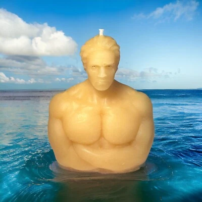 Hombre de montaña, vela de cera de abejas corporal, vela Beefcake, vela figura masculina. Foto 1 de 4