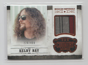 2014 Panini Country Music Material Trading Card Kelby Ray 220/499