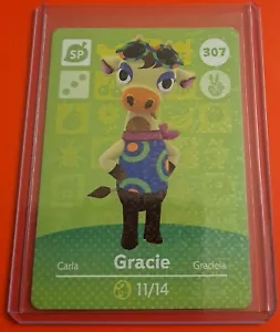 Gracie - 307 - Carta Amiibo Animal Crossing - Foto 1 di 1