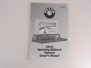 Lionel O Scale Operating Billboard Signmen 6-14148 Bedienungsanleitung - Bild 1 von 6