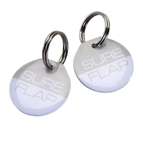 SUREPETCARE SureFlap Mikrochip RFID-Halsbandanhänger 2 Stück SureFeed