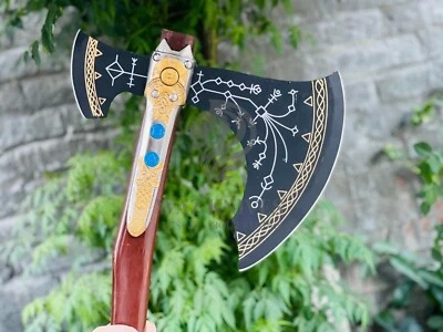 God of War Levithan axe 39" Handmade Levithan Axe Replica Kratos Axe Upgraded - Image 1 of 4