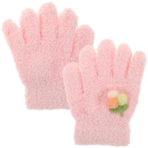 1 Paar kuschelige Winterhandschuhe für Kinder Cartoon Kinder Handschuhe Wintersaison warm - Bild 1 von 12