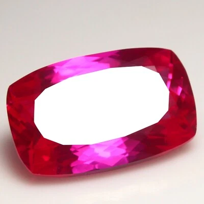 Natural RARE Certified 29.35 Ct Utah Red Beryl Bixbite Cushion Unheated Gemstone - Image 1 of 4